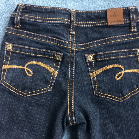 Justice Girls Jeans Darker wash denim Size 10 S - Picture 2 of 8